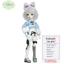Load image into Gallery viewer, SQ Lab Moe Chibi 1/6 BJD SD Resin Model Baby Girls Boys Dolls Free Eyes High Quality Birthday Gifts Shop Fullset OUENEIFS
