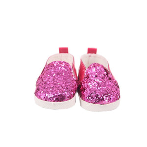 Doll Shoes 7 Cm Sequin Cute Sandals Shoes Boots For 18 Inch American&43 Cm Baby New Born Doll Accessories Girl`s Toy  1/3 Blyth