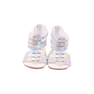 Doll Shoes 7 Cm Sequin Cute Sandals Shoes Boots For 18 Inch American&43 Cm Baby New Born Doll Accessories Girl`s Toy  1/3 Blyth