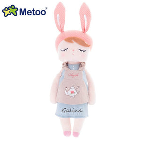 Personalized Metoo Angela Keppel Rabbit Doll girl Baby Stuffed Animals Sleeping Bunny Rabbit Plush Toys Soft Toy Customized Name