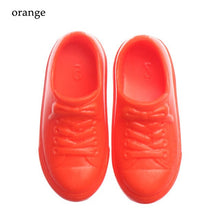 Load image into Gallery viewer, 1 Pair 5cm Doll Shoes Denim Slippers For Dolls Fashion Denim Mini Shoes 1/6 For Handmade Dolls High Top Plimsolls Mini Sneakers
